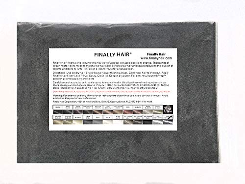 Finally Hair Hair Building Fibers Refill Bag, Light Medium Brown - our lightest brown shade, 56 Grams, Premium Hair Loss Concealer in a Refill Bag