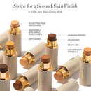 Ogee Sculpted Complexion Foundation Stick (Aspen 1.0W - Fair, Warm Undertones) Full Coverage Foundation Makeup - Instantly Balance & Even Complexion - 70% Organic Ingredients Infinity Warehouse