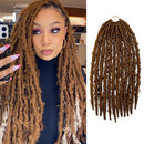 AU-THEN-TIC Butterfly Locs Crochet Hair Distressed Faux Locs Crochet Soft Locs Pre Looped Hair Extensions (18 Inch (Pack of 6), 27) GLAM21USA