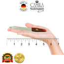 Camila Solingen CS17 5" Professional Sapphire Metal Nail File Pointed for Fingernail and Toenail Care. Double Sided Coarse Fine for Manicure/Pedicure. Made of Stainless Steel, Solingen Germany Camila Solingen