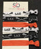 Infinity Collection Lacrosse Hair Accessories, Lacrosse Hair Ties, No Crease Lacrosse Hair Elastics Set (Orange) Infinity Collection