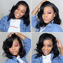 ISEE Human Hair Lace Front Wigs Short Bob Wigs Body Wave Human Hair Wigs For Black Women Lace Front Bob Wigs Pre Plucked Hairline 12 Inch… ISEE Store