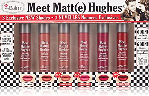 theBalm Meet Matt(e) Hughes Vol 14 Mini Long-Lasting Liquid Lipsticks, 6 Count theBalm.