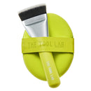 THE TOOL LAB All Day Fitting Duo (Glow type) - Premium Base Makeup Set for Liquid Cream Powder Foundation, Buffing Blending Face Brush, Sponge, Portable Case - 1.1" Flat Top Brush Infinity Warehouse
