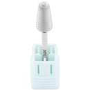 PANA Nail Carbide Volcano Bit - Two Way Rotate use for Both Left and Right Handed - Fast remove Acrylic or Hard Gel - 3/32" Shank - Manicure, Nail Art, Drill Machine (Fine, Silver) PANA