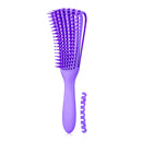 Detangling Brush for Afro America/African Hair Textured 3a to 4c Kinky Wavy/Curly/Coily/Wet/Dry/Oil/Thick/Long Hair, Knots Detangler Scalp Massage Comb Hair Detangler for Women (1 pc, Purple) A.DASHER