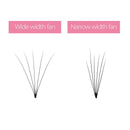 BEYELIAN Volume Fans Invisible Base Eyelash Extensions 0.07mm C Curl 5D Premade Fan Lashes Soft Short Stem Salon Use Semi Permanent Lash Extensions (0.07 C 9mm) BEYELIAN