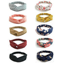 DRESHOW 10 Pack Boho Headbands for Women Girls Criss Cross Elastic Hair Band Twisted Head Wrap DRESHOW