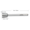 Pana 3/32" 4 Week Backfill Nail Carbide Bit - For Electric Dremel Drill Machine (Fine, Silver (Inverted Backfill)) PANA