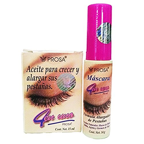 2 Pack-Prosa Mascara For Enlarging Eyelashes 1 rimel con aceite de mamey oil Enlarging Eyelashes Prosa