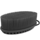 Avilana Exfoliating Silicone Body Scrubber Easy to Clean, Lathers Well, Long Lasting, And More Hygienic Than Traditional Loofah (Gray) Avilana