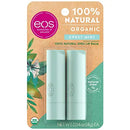 eos 100% Natural & Organic Lip Balm Sticks- Sweet Mint, All-Day Moisture, Dermatologist Recommended for Sensitive Skin, 0.14 oz, 2-Pack eos