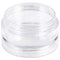 Beauticom 10G/10ML Round Stackable Transparent Plastic Makeup Lotion Cream Cosmetic Ointment Jars with Screw Cap Lid (1 Column (6 Pieces)) Beauticom