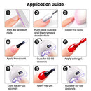 Glitter Gel Nail Polish, Gold Diamond Gelpolish Spark Shiny Nail Art Soak Off U V L E D Lacquer Gel Nail Starter Manicure Salon DIY at Home RAR82 Infinity Warehouse