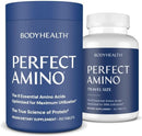 BodyHealth PerfectAmino (300 Tablets) Essential Amino Acid Supplement with BCAA and EAA, Muscle Recovery, Boost Energy & Stamina, 99% Utilization, Vegan Branched Chain Protein Pre/Post Workout Infinity Warehouse