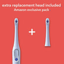 hum by Colgate Smart Electric Toothbrush Kit, Rechargeable Sonic Toothbrush with Travel Case and Replacement Head, Blue Colgate Store