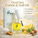 Dead Sea Cuticle & Nail Oil (5ML) | Strengthens, Moisturizes & Conditions with Sweet Almond, Olive, Jojoba, Castor, Argan Oils, Lemon Essential Oil, Vitamin E & Dead Sea Salt Infinity Warehouse