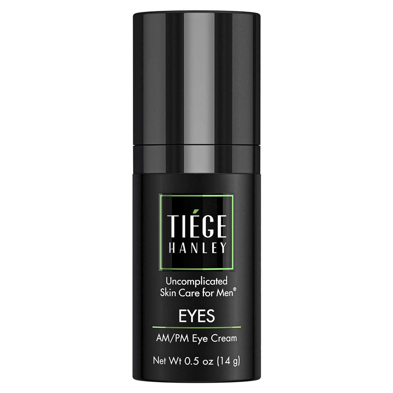 Tiege Hanley Eye Cream for Men (EYES) | Morning and Night | Caffeine to Fight Dark Circles and Wrinkles like a Ninja | Fragrance Free for Sensitive Skin | 0.5 Ounces Tiege Hanley