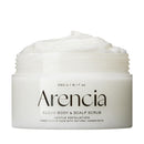Arencia Fresh Cloud Sea Salt Body & Scalp Scrub (Black) - Gentle Exfoliation for Softer, Refreshed Skin and Scalp, Korean Skin Care Infinity Warehouse