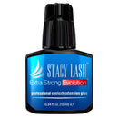 STACY LASH Extra Strong Evolution Eyelash Extension Glue (0.17fl.oz / 5ml) / 0.5-1 Sec Dry/Retention – 8 Weeks/Black Adhesive/Lash Tech Supplies + Glue Ring Infinity Warehouse