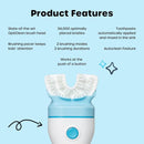 Willo Fully Automatic Kids U-Shaped Electric Toothbrush - 2 Brushing Timers, Deep-Cleans, Technique Free - Bubble, Fluoride-Free and Dye-Free (Small - Kids Ages 5-7 Years) Infinity Warehouse