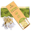 Storetite Organics, Biodegradable Bamboo Cotton Swabs - Buds for Ear Cleaning, Makeup, Pet Care, First Aid, Art & Crafts, Safe & Sustainable Alternative, Paper Packaging 500pcs Storetite Organics