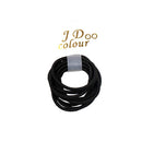 ZCOINS Thin Hair Tie for Baby Toddler Ponytail Holders Baby Girl Hair Ties Black 100 Pieces ZCOINS