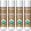 Cliganic Organic Lip Balm - Coconut (Pack of 4) Cliganic