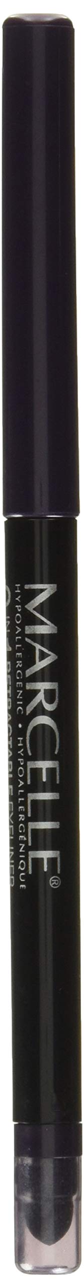 Marcelle 2-in-1 Retractable Eyeliner, Amethyst, Hypoallergenic and Fragrance-Free, 0.01 oz MARCELLE Store