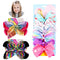 PANTIDE 8Pcs Jojo Bow Hair Clips- 8 Inch Large Sparkly Glitter Sequin Hair Bows and 5 Inch Rainbow Unicorn Grosgrain Ribbon Hair Bows, Alligator Hair Clips Hair Barrettes Accessories with Gift Bag PANTIDE