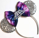 CLGIFT Galaxy Minnie Ears, Space Mountain Mickey, Iridescent Minnie Ears, Silver gold blue minnie ears, Rainbow Sparkle Mouse Ears,Classic Red Sequin Minnie Ears (Space Mountain Galaxy) CLGIFT