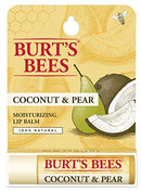 Burt's Bees 100% Natural Moisturizing Lip Balm, Coconut & Pear with Beeswax & Fruit Extracts - 1 Tube Burt's Bees