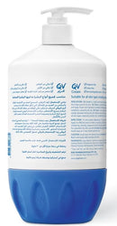 QV Cream with 10% Glycerin (1050g) Rich Protective Moisturiser for Sensitive, Dry Skin, Fragrance Free, Noncomedogenic Body Cream, Hydrating Skin Care for Eczema, Psoriasis, Dermatitis, Pump Bottle Infinity Warehouse