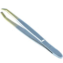 Camila Solingen CS30 3.5 Inches Gold Tipped, Surgical Grade, German Stainless Steel Tweezers (Claw) - Flawless Eyebrow and Facial Hair Shaping and Removal for Men/Women CAMILA SOLINGEN
