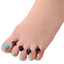 ForPro Sole Toe Separators - Black Luxurious Foam Separators - Individual Toe Separators for Pedicures â€“ 144-Count ForPro Professional Collection