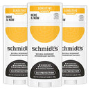 Schmidt's Aluminum Free Natural Deodorant for Women and Men, Here + Now for Sensitive Skin with 24 Hour Odor Protection, Certified Cruelty Free, Vegan Deodorant, 3.25oz 3-pack Schmidt's