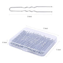 U Shaped Hair Pins,IKOCO 80pcs Hair Pins for Buns,Silver,2.4 inch IKOCO