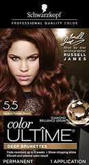 Schwarzkopf Color Ultime Permanent Hair Color Cream, 5.5 Medium Parisian Brown (Packaging May Vary) Schwarzkopf