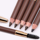 Eyebrow Pencil with Brow Brush 5pcs Pinkiou Waterproof Durable Liner Double-headed Makeup Brow Stylist Longlasting Microblading Pen Kit For Marking Outlining Eye Brow Liners 5 Colors Per Set Pinkiou Store