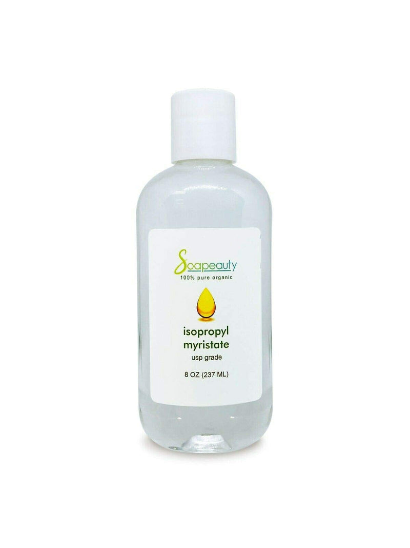 ISOPROPYL Myristate Cosmetic Grade for Soap Making, Fragrances, Shampoo, Creams & Lotion, Makeup & Adhesive Remover, Antiperspirants & Deodorants | Sizes 2OZ to 7 LBS | (8 OZ) Soapeauty