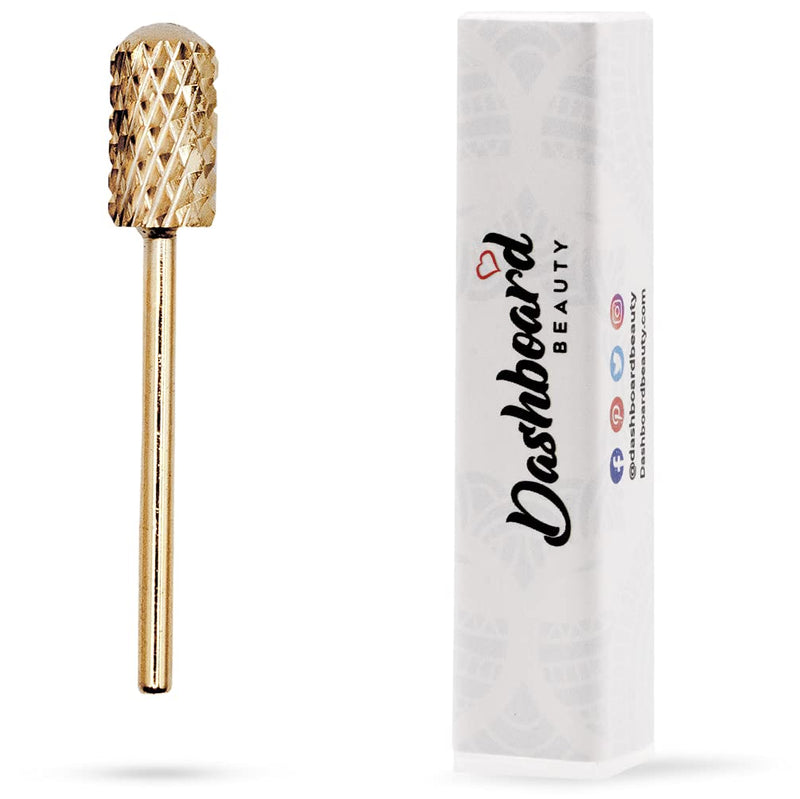 DASHBOARD BEAUTY Nail Drill Bit - Large Barrel Smooth Top with 2 Way Rotate use for Right & Left - 3/32" Shank Compatible with Any Efile Nail Drill - Ensure Safe Experience for Customers (XX Coarse) DASHBOARD BEAUTY