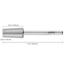 Premium Pana 3/32" Tapered Barrel Carbide Nail Bit -For Electric Dremel Drill Machine, Nail Art Design, Manicure, Pedicure, Nail File, Cuticle Clean etc. (Extra Fine Grit- Silver) PANA