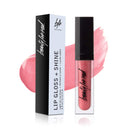 Beauty For Real Lip Gloss + Shine, Kiss Me - Honeysuckle Pink - Non-Sticky Plumping & Hydrating Gloss - Light & Mirror In Cap - Contains Marine Collagen - 0.15 fl oz Beauty For Real