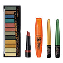 Rimmel Magnif'eyes Makeup Kit With Eyeshadow, Mascara, Eyeliner, and Lipstick, Jewel Rocks Rimmel