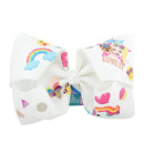 3Pcs 8 INCH Large JOJO Hair Bows Ribbon Hair Bow Alligator Clips JOJO BOW