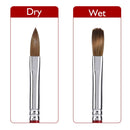 Accmor Kolinsky Acrylic Nail Brush, 3D Nail Art Brush for Acrylic Powder, 100% Kolinsky Nail Art Brush Professional Salon Quality (Size