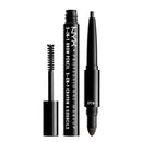 NYX PROFESSIONAL MAKEUP 3-In-1 Brow Pencil, Eyebrow Pencil - Charcoal NYX PROFESSIONAL MAKEUP