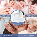 YoleShy Professional Plastic Sterilizing Tray,Clean Sterilizer Box Storage Organizer for Nail,Tweezers,Hair Salon,Spa & Cutter Manicure Equipment-Nail Art Tool YoleShy