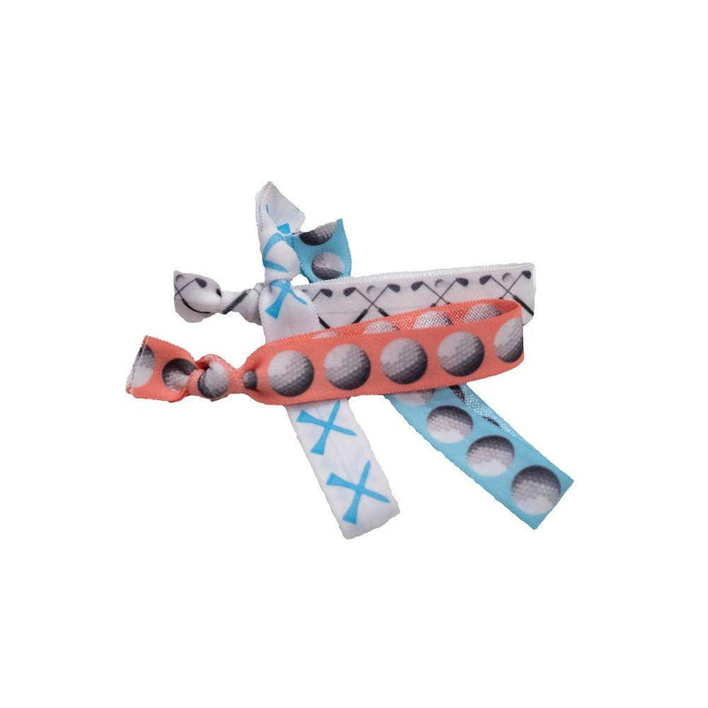 Golf Gift, 8 piece Hair Elastic Set - Accessories for Women, Players, Girls, High School Teams, Coaches, Leagues, Opponents, Partners, Tournaments -MADE IN THE USA Sportigift