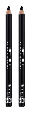Rimmel Soft Kohl Kajal Eyeliner in Jet Black, 2 Pack Rimmel